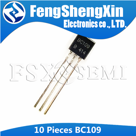 10pcs BC109 TO92 BC109B NPN general purpose transistors TO-92 ► Photo 1/1