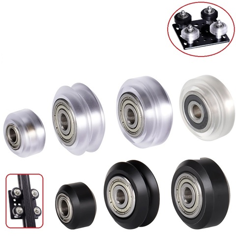 MEGA 10SETS POM Pulley Bore 5mm Wheel V slot Ball Bearing 625RS 625ZZ 3D Printer Parts CNC Transparent Polycarbonate Openbuilds ► Photo 1/6