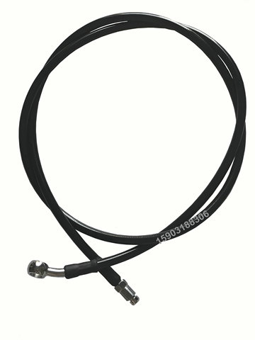 PVC Covered Motorcycle Brake Oil Hose Line Stainless Steel Braided PTFE Pipe With 28 Degree Banjo Fittings And Outer Filament ► Photo 1/6