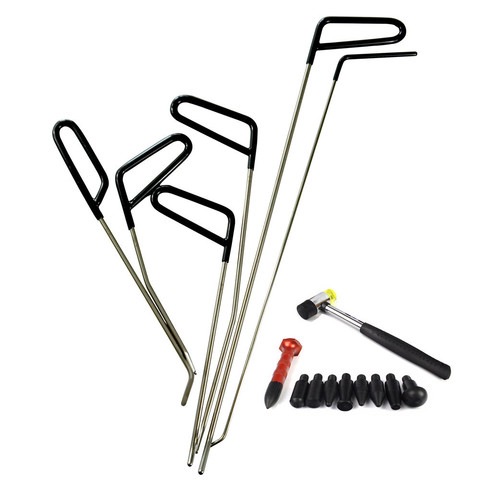 PDR Rods Hook Tools Paintless Dent Repair Car Dent Removal PDR Tool Kit Hail Hammer ► Photo 1/6