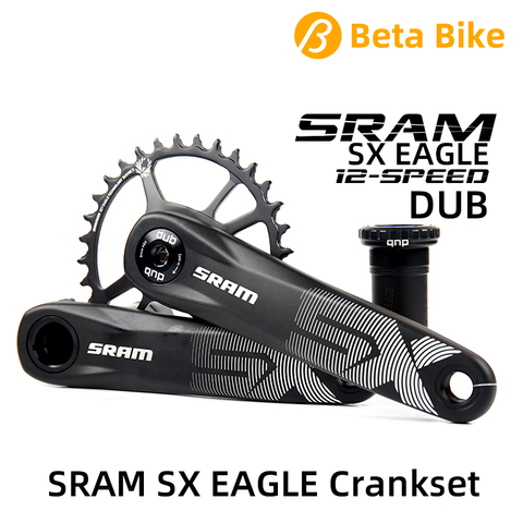 2022 SRAM SX EAGLE 12 Speed DUB 32 34T Steel Chainring 170mm 175mm MTB Bicycle Crankset ► Photo 1/6