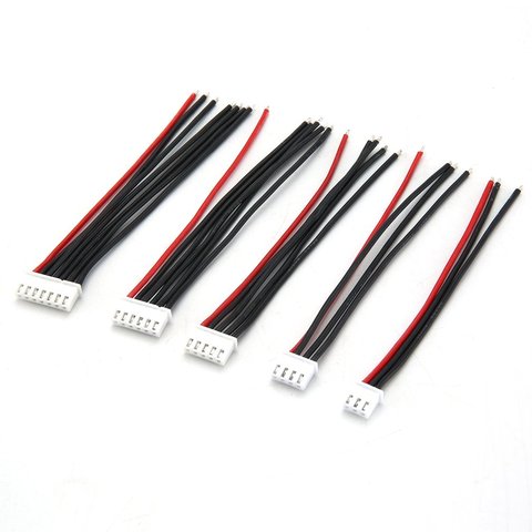 5pcs/lot 100MM 22AWG Plug RC Lipo Battery Balance Charger 2s 3s 4s 5s 6s 22AWG Cable Line For IMAX B3 B6 ► Photo 1/6