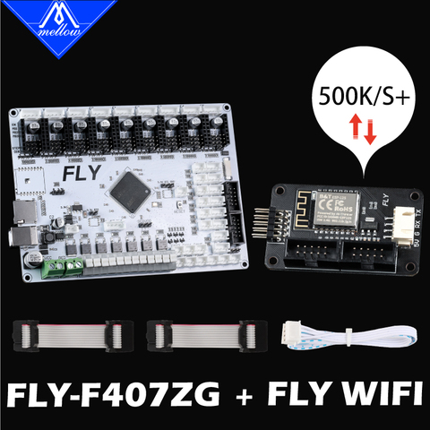 2022 Mellow FLY-F407ZG + Wifi 9 Motor Drives Reprap 32-Bit For TMC2225 TMC2209 Motherboard With 6 Extruder 3D Printer  Voron ► Photo 1/6