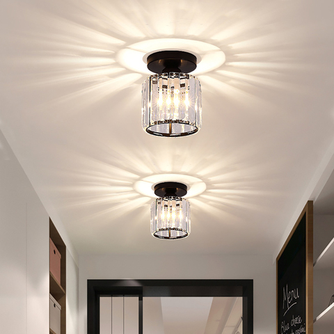 Simple and modern aisle lamp corridor lamp crystal lamp ceiling lamp Nordic light luxury entrance hall lamp creative balcony lam ► Photo 1/6