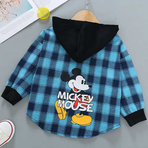 Children's Spring and Autumn Shirts Boys and Girls Thin Long-sleeved Shirts 2022 New Children's Cardigan Plaid Casual Shirts ► Photo 1/6
