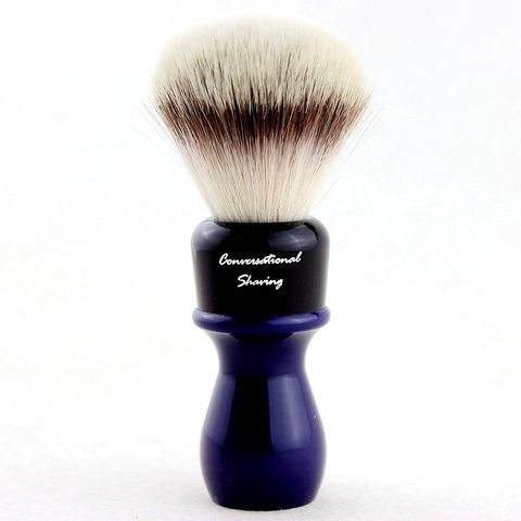 Conversational Shaving-24mm G4 synthetic hair shaving brush with B&D resin handle+FREE STAND+FREE SHIPPING ► Photo 1/5