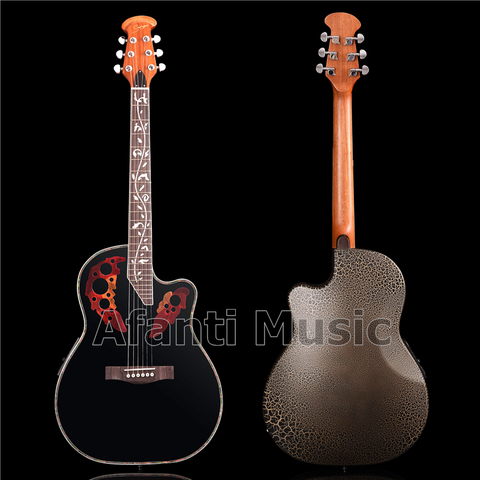 HOT! Super Roundback/ Carbon Fiber Back & Side Acoustic guitar with 4 sections EQ (ANT-175) ► Photo 1/6