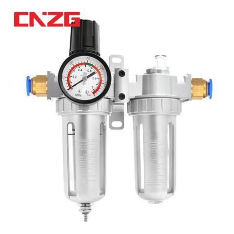AFC2000 Oil Water Separator Regulator Trap Filter Airbrush Air Compressor Pressure Reducing 1/4 ► Photo 1/6