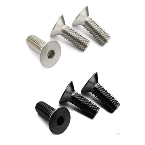 5-50PCS Allen Key Head DIN7991 M2 M2.5 M3 M4 M5 M6 Stainless steel 304 or black  hex socket Flat countersunk head screw ► Photo 1/6