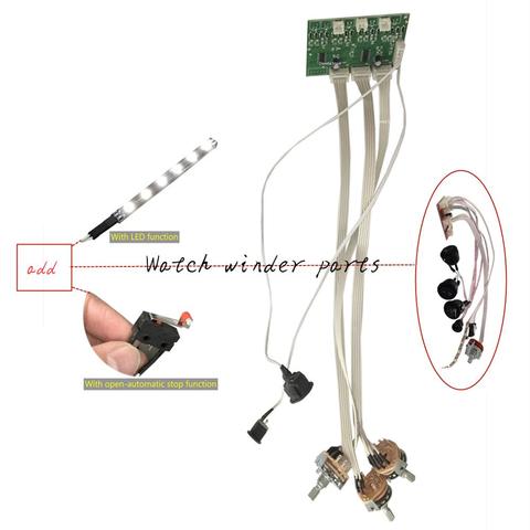 Watch winder parts Five-speed knob circuit board Automatic watch case display rack LED/automatic stop Function ► Photo 1/6