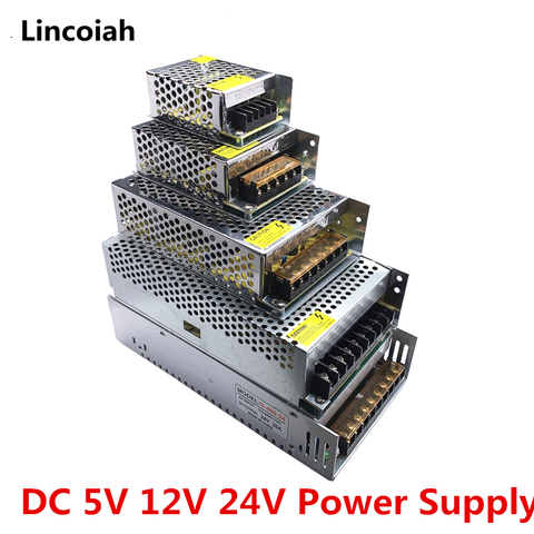 Lighting Transformer DC 5V 12V 24V Switch Power Supply Adapter 1A 2A 3A 5A 6A 8A 10A 15A 20A 30A 40A 50A SMPS For LED Strip CCTV ► Photo 1/4