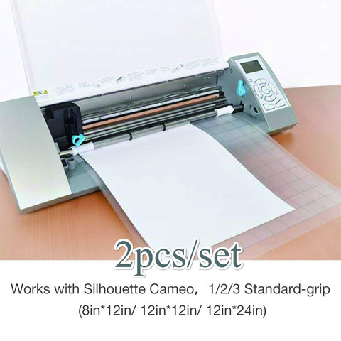 2PCS Replacement Cutting Mat Transparent Adhesive Mat Pad with Measuring Grid 12*12-Inch for Silhouette Cameo Plotter Machine ► Photo 1/6