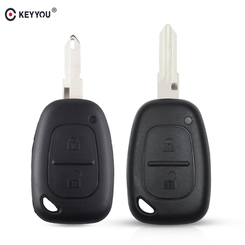 KEYYOU 2 Button Car Key Shell Fob Case For Vauxhall Opel Vivaro For Renault Movano Trafic Renault Kangoo Uncut NE73/VAC102 Blade ► Photo 1/5