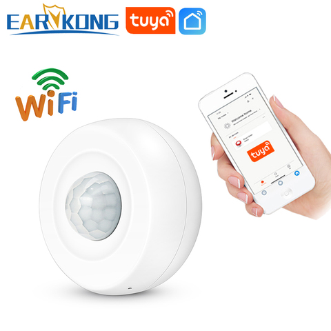 Wifi Ceiling Infrared Detector PIR Movement Sensor Human Body Motion Sensor Alarm Security Burglar Alarm System IOS Android APP ► Photo 1/6