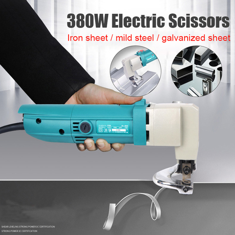 380W Electric Scissors Metal Shears 2.5mm for Cutting Iron Soft Steel Plates Color Steel Tile Galvanized Sheet Power Tools ► Photo 1/6