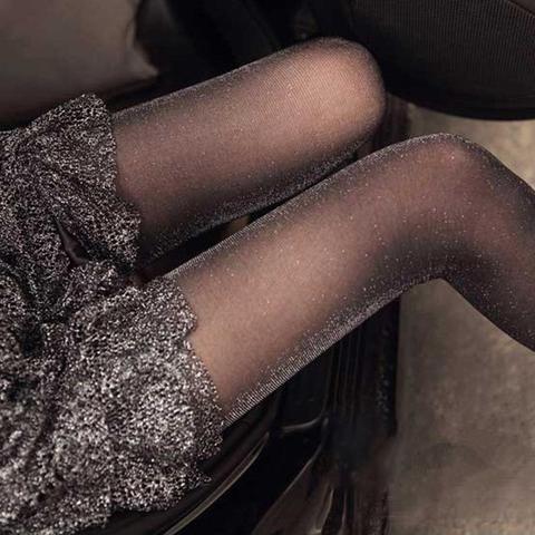 Fashion Women Ladies Sexy Charming Shiny Pantyhose Glitter Stockings Womens Glossy Thin Tights Summer Autumn Hot Sale ► Photo 1/6