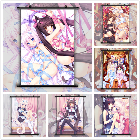 NekoPara Neko Para Chocolat Vanilla Anime manga wall Poster Scroll ► Photo 1/3