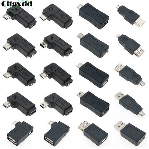 Cltgxdd 1PCS Micro / Mini USB or USB 2.0 Male Female Printer USB Plug Jack Power Connector Charging Adapter for Phone MP5 ect ► Photo 1/6