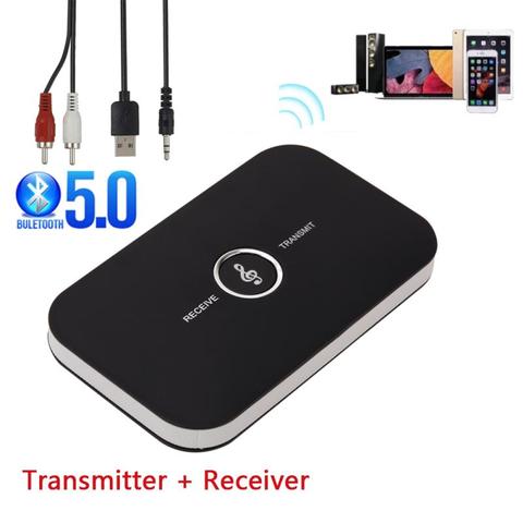 B6 Bluetooth Transmitter Receiver Wireless Audio Adapter For PC TV Headphone Car With 3.5mm 3.5 AUX Music Receiver Sender ► Photo 1/6