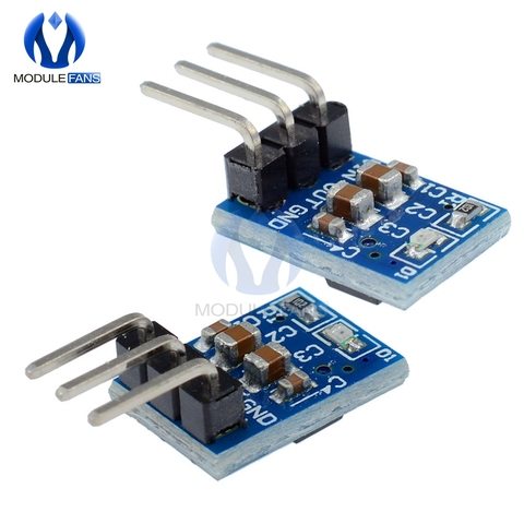 5pcs 5V To 3.3V DC-DC Step Down Power Supply Buck Module AMS1117 800MA Automatic Adjustable Boost Board Start Limit Voltage ► Photo 1/6