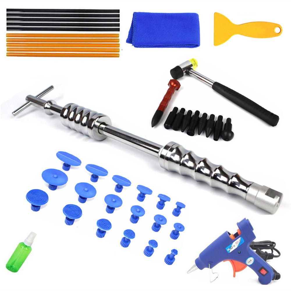PDR Car Tools Dent Removal Tool Dent Repair Kit Reverse Hammer Glue Removal Kit