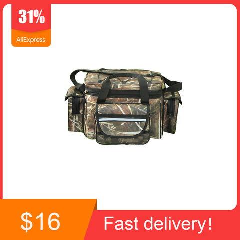 Waterproof Fishing Bag Large Capacity Multifunctional Lure Fishing Tackle Pack Outdoor Shoulder Bags 50*27*28cm ► Photo 1/6