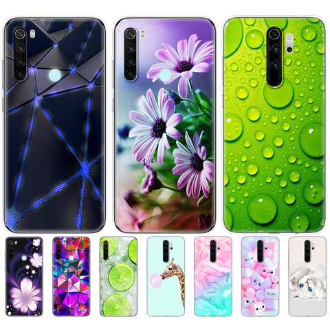 For xiaomi Redmi Note 8T Case Silicone Painting Soft TPU For xiaomi Redmi Note 8 Case Fundas Coque For Redmi NOTE 8 PRO Case ► Photo 1/6