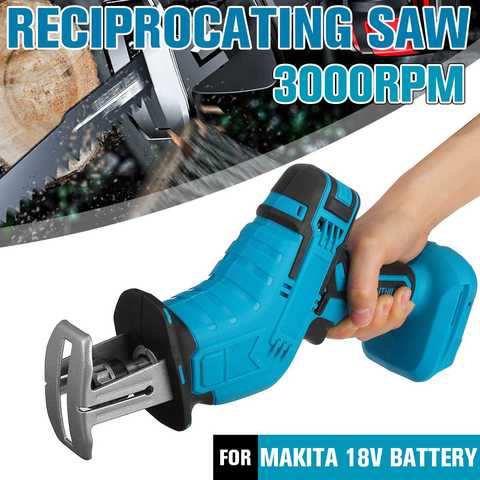 18V 3000rpm/min Electric Cordless Reciprocating Saw Variable Speed with Metal Wood Cutters Blades Cutting Saw for Makita Battery ► Photo 1/6