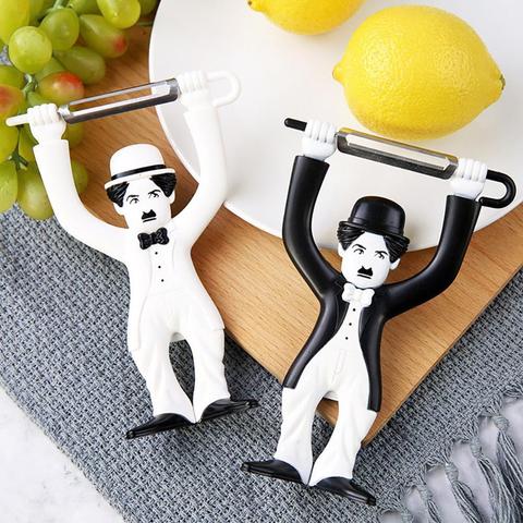 Cute Chaplin Fruit Vegetable Apple Stainless Steel Peelers & Zesters Fruit & Vegetable Tools Kitchen Supplies Funny Gadgets ► Photo 1/6