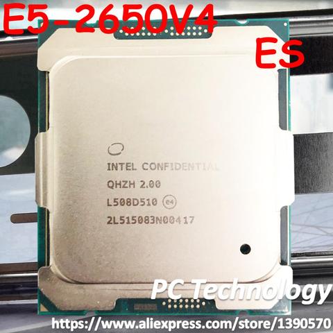 Original Intel Xeon processor ES Version E5-2650V4 QHZH 2.00GHz 12-Core 30M E5 2650V4 CPU FCLGA2011-3 105W free shipping ► Photo 1/2