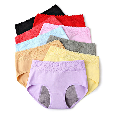 High Waist Leak Proof Menstrual Panties Physiological Pants Women Underwear  Period Soft Cotton Waterproof Briefs