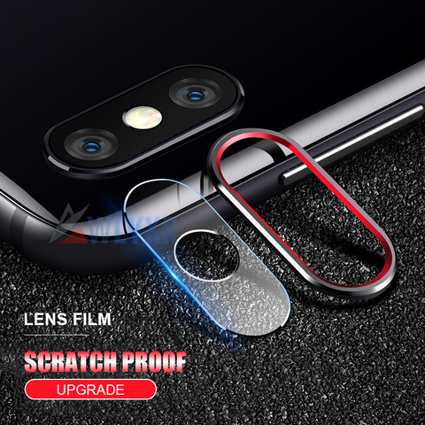 Back Camera Lens Metal Protective Ring + Lens Tempered Glass Protector For Xiaomi Mi 9 9T Redmi Note 7 7S 7Pro 8T 8Pro 8 Pro K20 ► Photo 1/6