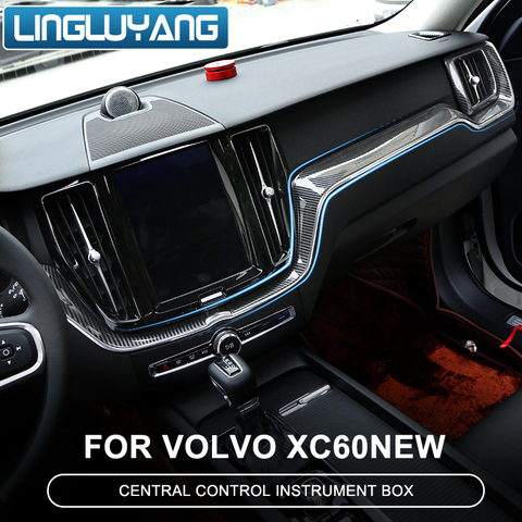 for volvo xc60 central control film 2022 special carbon fiber central control panel modified carbon fiber interior ► Photo 1/6