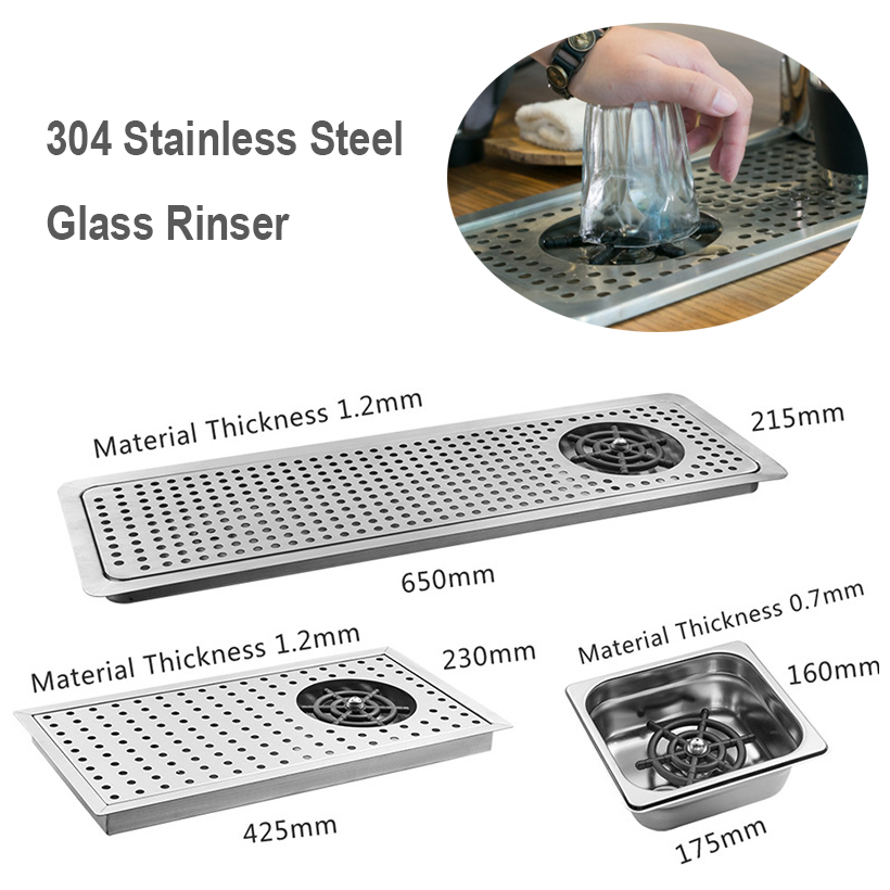 Glass rinser/Stainless steel glass and milk jug washer tool/Glass Rinser Drip