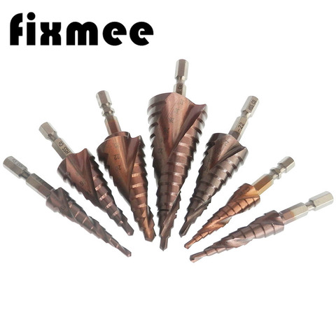 HSS M35 5% Cobalt Step Drill Bit HSSCO High Speed Steel Cone Hex Shank Metal Drill Bits Tool Set Hole Cutter For Stainless Steel ► Photo 1/6