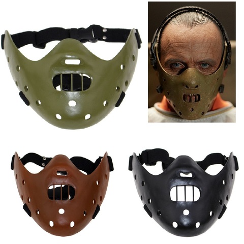 Hannibal Masks Horror Hannibal Scary Resin Lecter The Silence of The Lambs Masquerade Cosplay Party Halloween Mask 3 Colors ► Photo 1/6