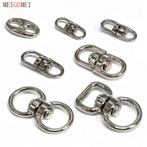 5pcs/pack Silver Metal Swivel Hook Clasp Key Chains Keyrings Connectors For Lanyards Paracord Package Accessories ► Photo 1/6