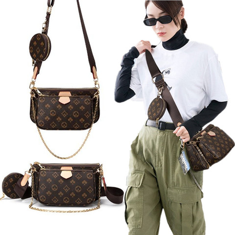 Fashion Brand Designer 3-in-1 Messenger Handbag