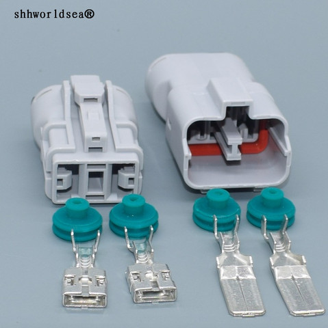 shhworldsea 2pin 9.5mm Auto Electri waterproof wireharness plug connector 7222-4220-40 7123-4220-40 ► Photo 1/5