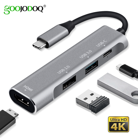 USB Type C Type-C HUB To HDMI 4K USB 3.0 2.0 Thunderbolt 3 Adapter Dex Station For MacBook pro 2017 Samsung Galaxy Note 8 S8 S9+ ► Photo 1/6