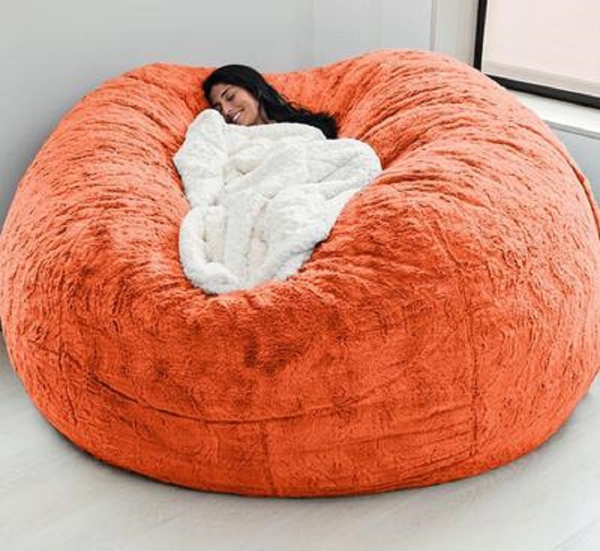 Dropshiping Fur Soft Bean, Big Round Pillow Chair