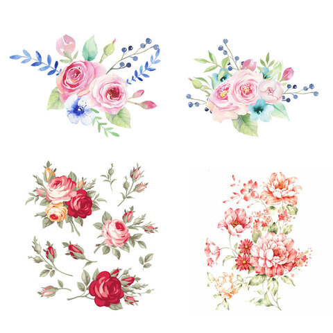 Flower Patches New Design Heat Transfer Washable Clothing Deco Badges Diy Accessory Iron-On Transfer ► Photo 1/6