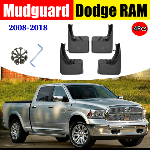 4 Pcs/Set Mudflaps For Dodge Ram 1500 2500 3500 Splash Guards Mudguards Mud Flaps Car Fenders Accessories auto styline ► Photo 1/6