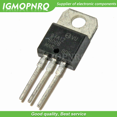 5pcs free shipping BTA12-800B BTA12-800 BTA12 TO-220 Triacs 12 Amp 800 Volt  new original ► Photo 1/1