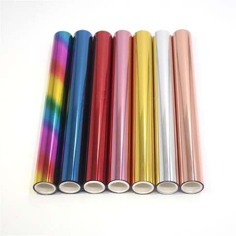 7 pcs/set 5M X 1 Roll Hot Stamping Foil Paper Gold Foil Foil by Laser Printer and Laminator Toner Reactive Foil,Foil Paper Craft ► Photo 1/6