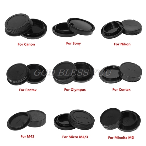 Camera Body Cap Rear Lens Cap For Canon Nikon Sony NEX For Pentax Olympus Micro M4/3 Panasonic M42 FD Contax Leica Camera Mount ► Photo 1/6