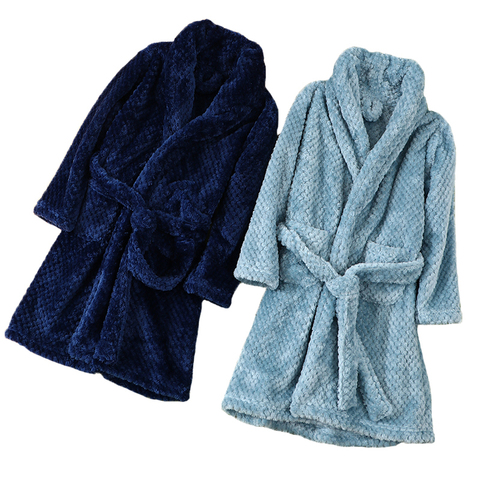 4-18 Year Autumn Winter Bathrobe kids sleepwear robe 2022 Children bath robe warm soft pajamas for girl boy Teenage Flannel Robe ► Photo 1/6