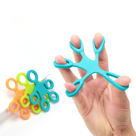 Finger Grip Silicone Ring Exerciser Antistress Resistance Band Fitness Stretcher 3 Levels Finger Sensory Toy for Autism ADHD ► Photo 1/6