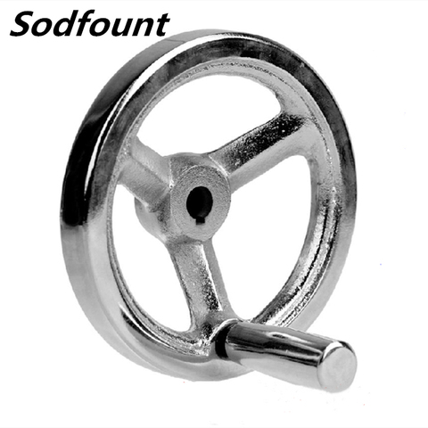 1 PCS CNC 3D Printer hand wheel Thread iron hand wheel Cast iron chrome machine handwheel M6 M10 M12 M14 M16 M20 M24 ► Photo 1/1