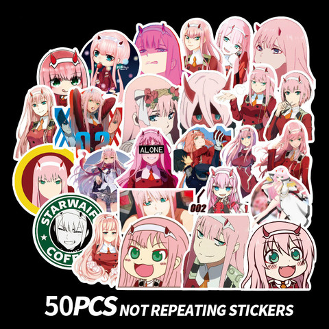 Zero Two Sticker Pack, Darling in the FranXX, Stickers